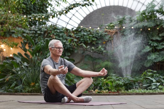 image of older men exercising